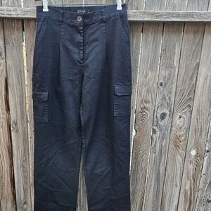 ANWND Black Cargo Pants Women Size M